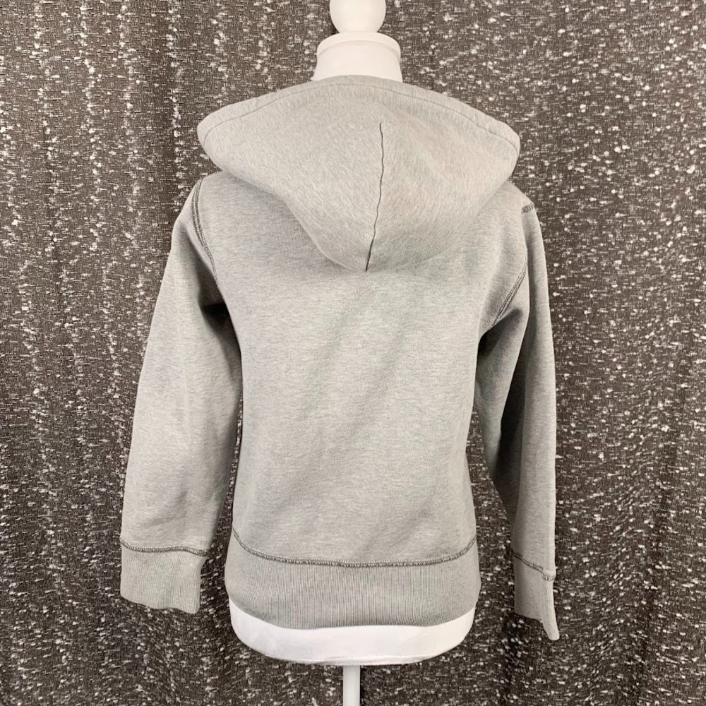 Vintage Y2K Abercrombie & Fitch Gray Pullover Hoodie Sweatshirt Preppy Juniors M - Picture 6 of 9